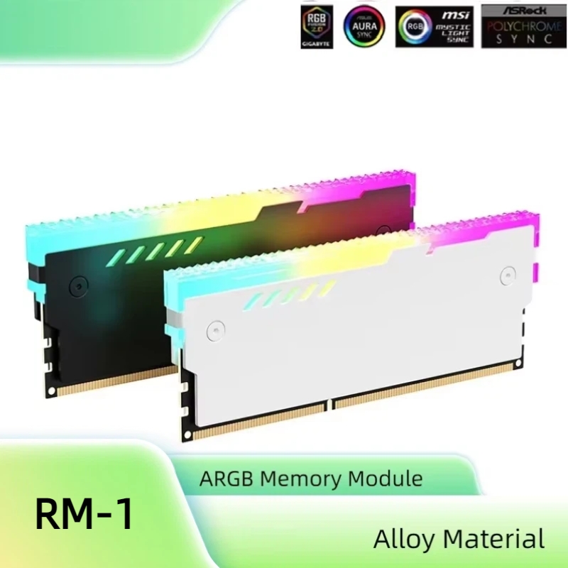 Ddr5 Memory - ฮีทซิงค์ระบายความร้อนแรม RM-1 สำหรับคอมพิวเตอร์ตั้งโต๊ะ รองรับไฟ ARGB 5V-3PIN