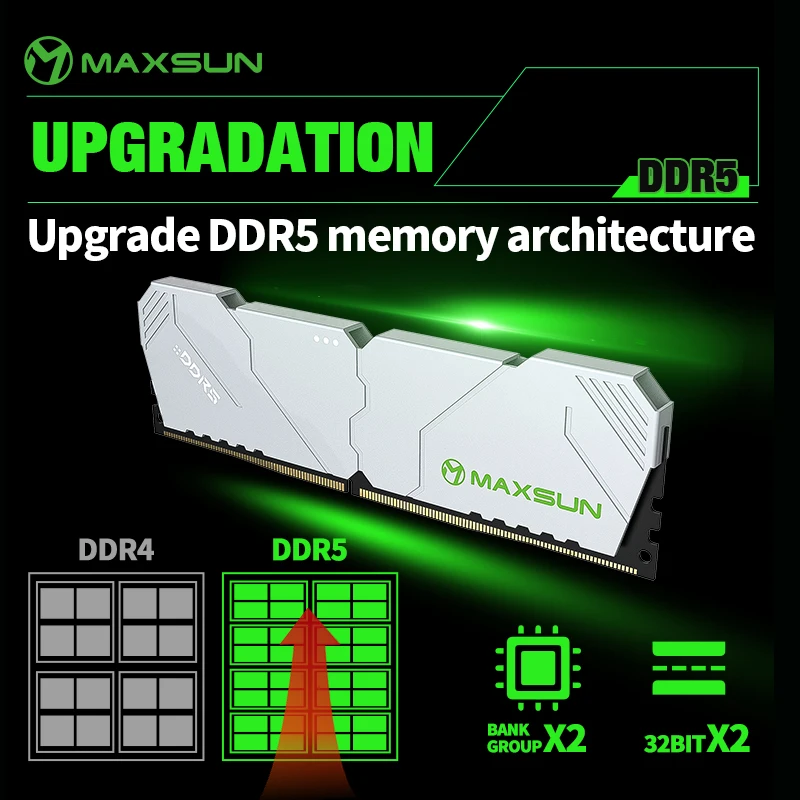 Ddr5 16Gb 6000Mhz - MAXSUN ฮีทซิงค์ Memoria RAM DDR5 6000mhz