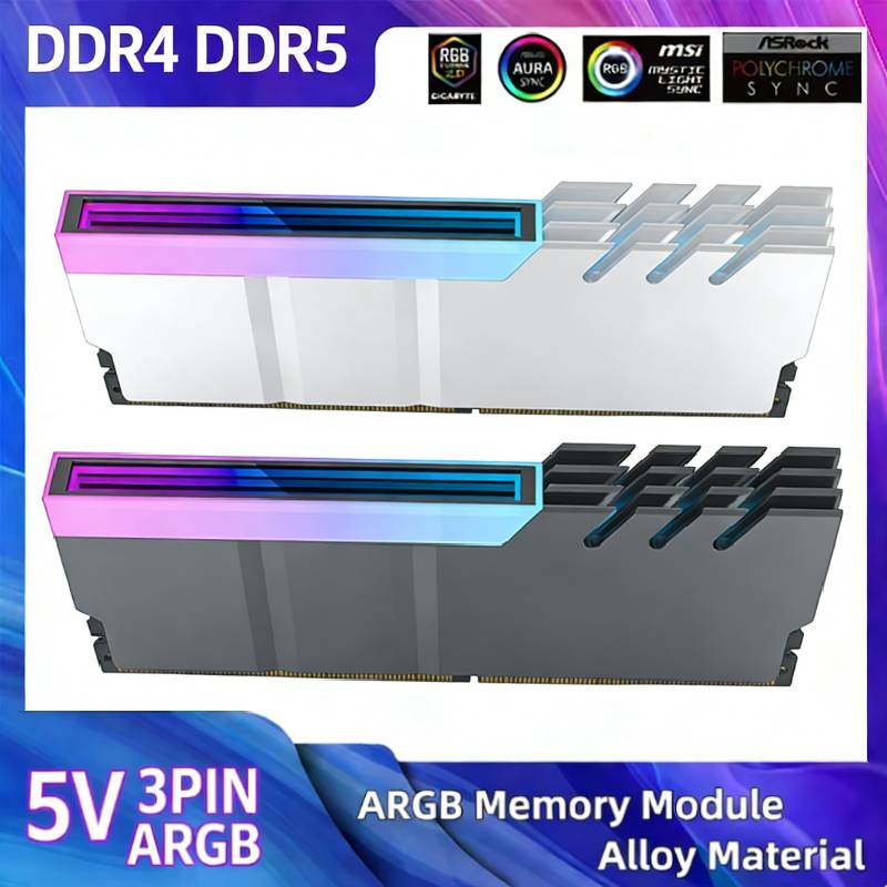 Ddr5 Rgb Ram - ฮีทซิงค์ระบายความร้อนสำหรับแรมคอมพิวเตอร์ PC DDR2 DDR3 DDR4 DDR5