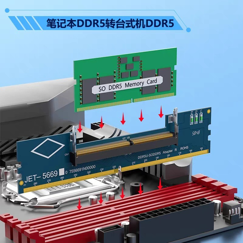 การ์ดอะแดปเตอร์ DDR3 DDR4 DDR5 - Ddr5 Sodimm บทวิจารณ์และราคา
